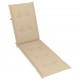 Terasos kėdės pagalvėlė, smėlio spalvos, (75+105)x50x3cm
