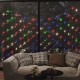 Kalėdinių lempučių tinklas, 3x2m, 204 įvairių spalvų LED