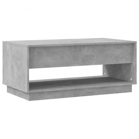 Kavos staliukas, betono pilkos spalvos, 102,5x55x44cm, MDP