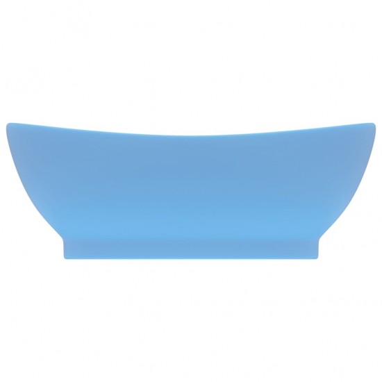 Prabangus praustuvas, matinis mėlynas, 58,5x39cm, keramika