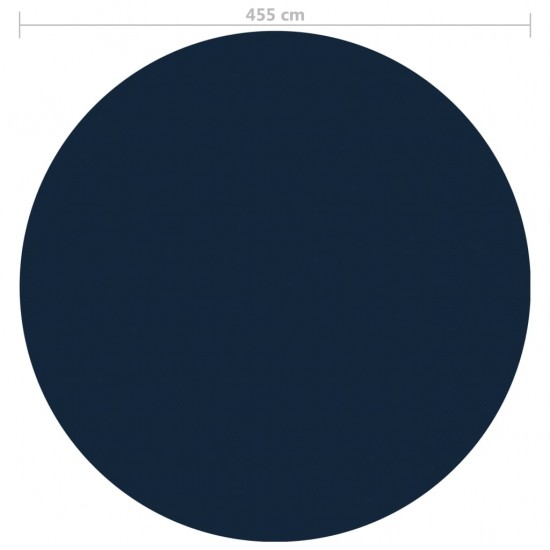 Saulę sugerianti baseino plėvelė, juoda/mėlyna, 455cm, PE