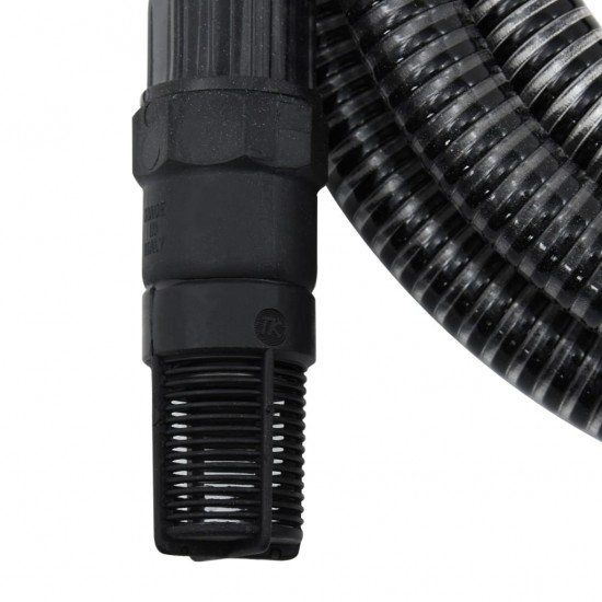 Siurbimo žarna su PVC jungtimis, juodos spalvos, 4m, 22mm