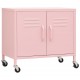 Sandėliavimo spintelė, rožinės spalvos, 60x35x56cm, plienas