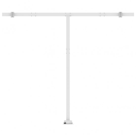 Automatinė markizė su LED/vėjo jutikliu, mėlyna/balta, 300x250m