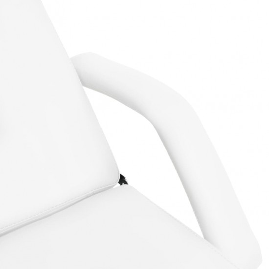 Masažinis stalas, baltos spalvos, 180x62x(87-112)cm