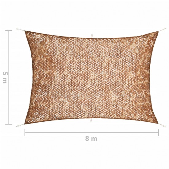 Kamufliažinis tinklas su laikymo krepšiu, smėlio spalvos, 5x8m