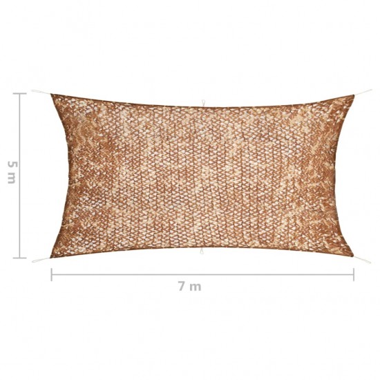 Kamufliažinis tinklas su laikymo krepšiu, smėlio spalvos, 5x7m