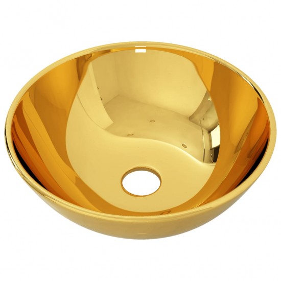 Praustuvas, 28x10cm, auksinės spalvos, keramika