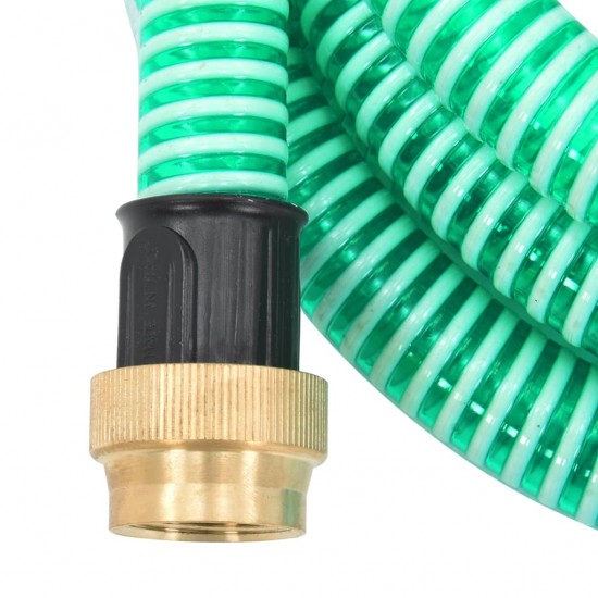 Siurbimo žarna su žalvarinėmis jungtimis, žalia, 4m, 25mm