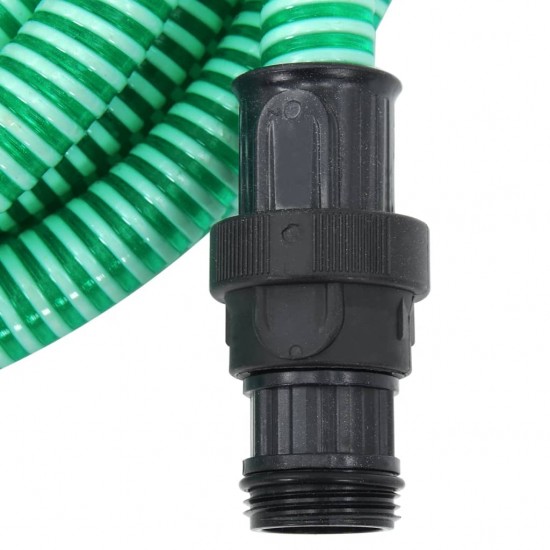 Siurbimo žarna su PVC jungtimis, žalios spalvos, 10m, 22mm