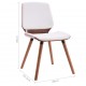 Valgomojo kėdės, 6vnt., baltos, dirbtinė oda (3x287381)