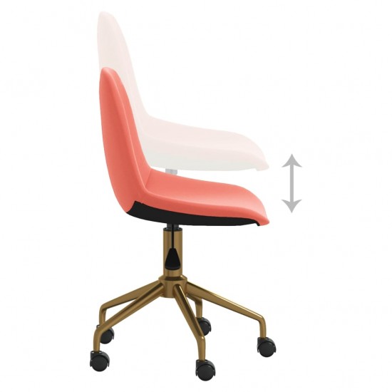 3086099  Swivel Dining Chairs 4 pcs Pink Velvet(2x333500)