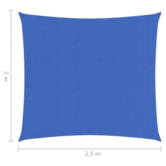 Uždanga nuo saulės, mėlynos spalvos, 2x2,5m, HDPE, 160g/m²
