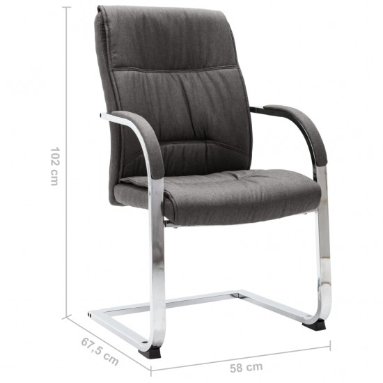 Gembinė biuro kėdė, pilkos spalvos, audinys