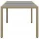 Sodo stalas, smėlio, 150x90x75cm, grūdintas stiklas/poliratanas