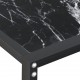 Konsolinis staliukas, juodo marmuro, 220x35x75,5cm, stiklas