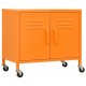 Sandėliavimo spintelė, oranžinės spalvos, 60x35x56cm, plienas