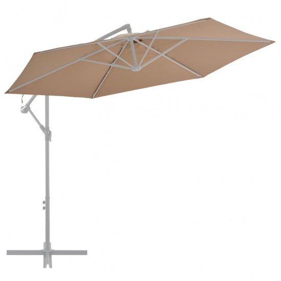 Pakaitinis audinys gembiniam skėčiui, taupe spalvos, 300cm