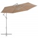 Pakaitinis audinys gembiniam skėčiui, taupe spalvos, 300cm