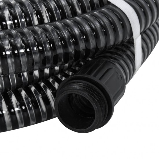 Siurbimo žarna su žalvarinėmis jungtimis, juoda, 4m, 25mm