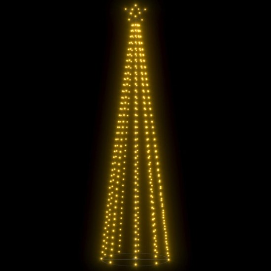Kalėdų eglutė, 100x360cm, kūgio formos, 400 baltų LED lempučių