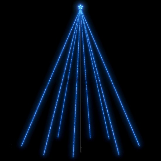 Kalėdų eglutės girlianda, 1300 mėlynos spalvos LED, 8m