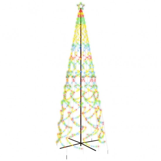 Kalėdų eglutė, 160x500cm, kūgio formos, 1400 spalvotų LED