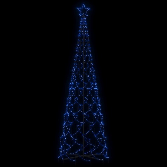 Kalėdų eglutė, 100x300cm, kūgio formos, 500 mėlynų LED