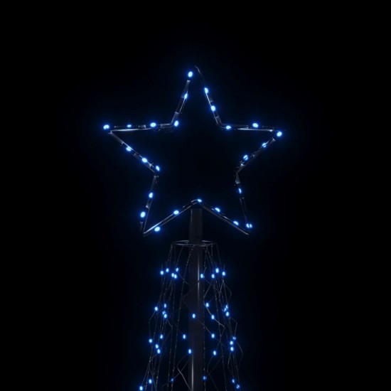 Kalėdų eglutė, 100x300cm, kūgio formos, 500 mėlynų LED