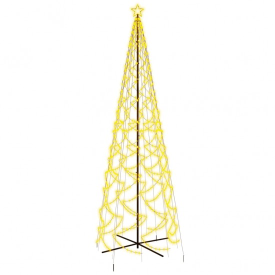 Kalėdų eglutė, 160x500cm, kūgio formos, 1400 šiltų baltų LED