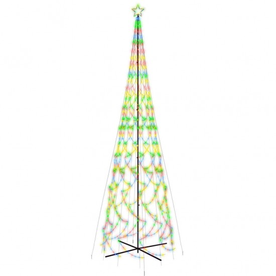 Kalėdų eglutė, 230x800cm, kūgio formos, 3000 spalvotų LED