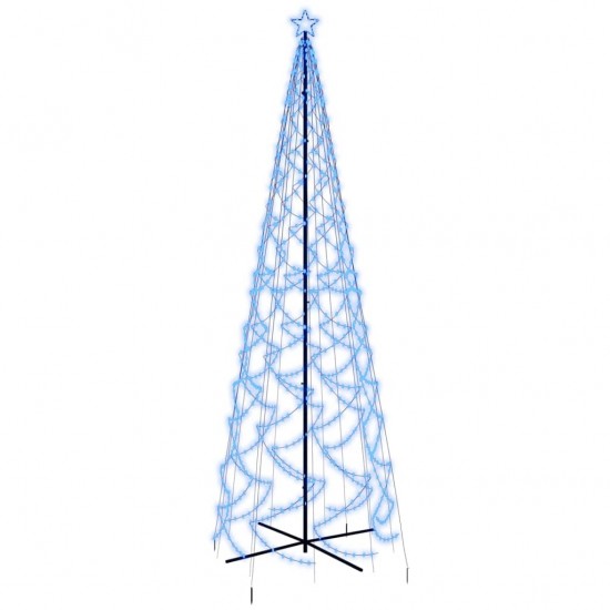 Kalėdų eglutė, 160x500cm, kūgio formos, 1400 mėlynų LED