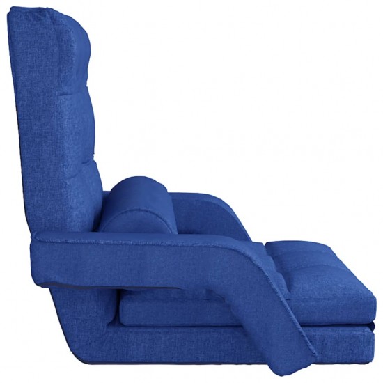 Čiužinukas-kėdė su miegojimo funkcija, mėlynos spalvos, audinys