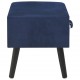 Naktinis staliukas, mėlynas, 40x35x40cm, aksomas