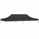 Proginės palapinės stogas, juodos spalvos, 6x3m, 270 g/m²