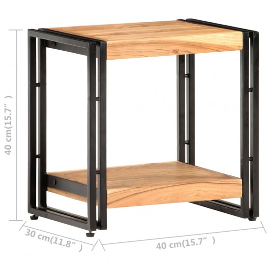 Šoninis staliukas, 40x30x40cm, akacijos medienos masyvas