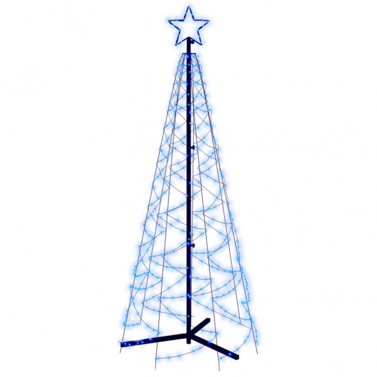Kalėdų eglutė, 70x180cm, kūgio formos, 200 mėlynų LED