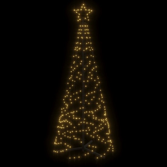 Kalėdų eglutė, 70x180cm, kūgio formos, 200 šiltų baltų LED