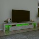 TV spintelė su LED apšvietimu, betono pilka, 230x36,5x40cm