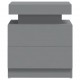Naktinė spintelė, pilkos spalvos, 45x35x52cm, MDP