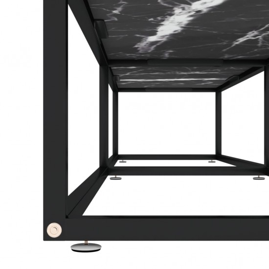 TV spintelė, juoda marmuro, 180x40x40,5cm, grūdintas stiklas