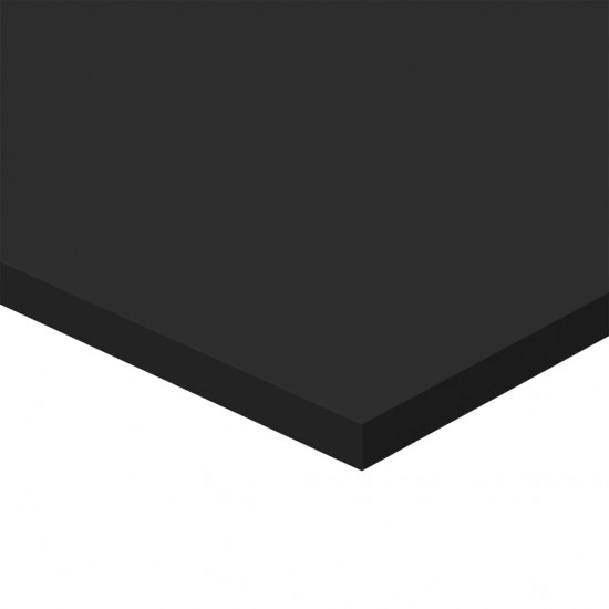 Knygų lentynos plokštės, 4vnt., juodos, 40x50x1,5cm, MDP