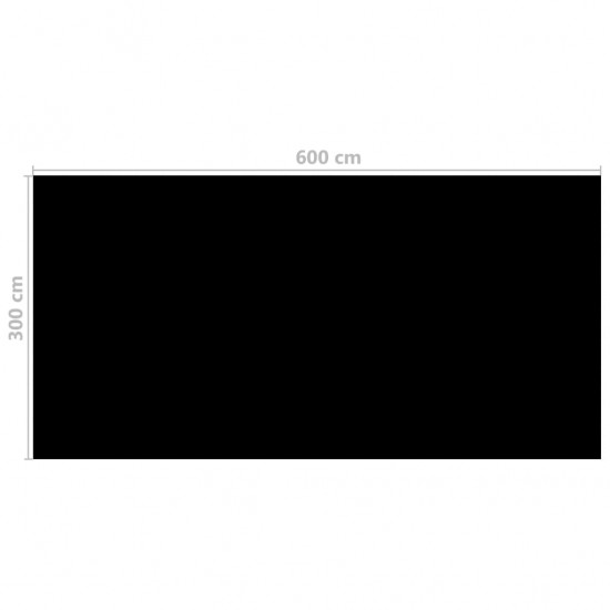 Baseino uždangalas, juodos spalvos, 600x300cm, PE