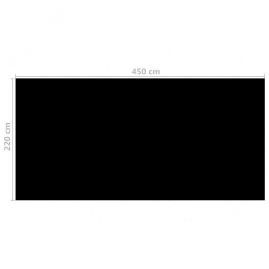 Baseino uždangalas, juodos spalvos, 450x220cm, PE