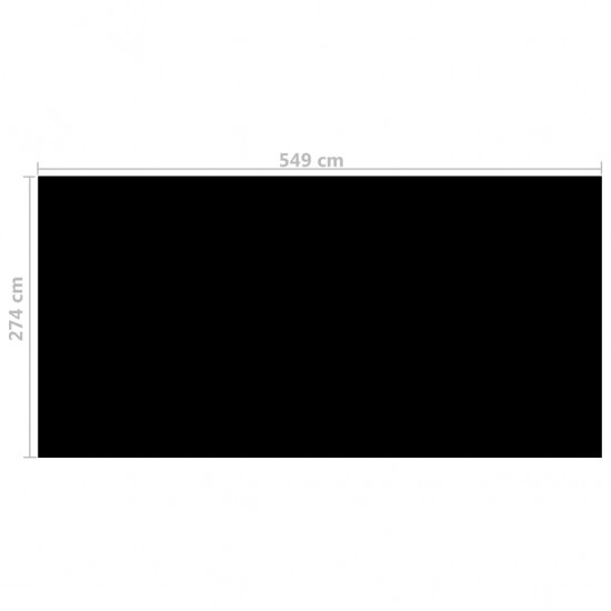 Baseino uždangalas, juodos spalvos, 549x274cm, PE