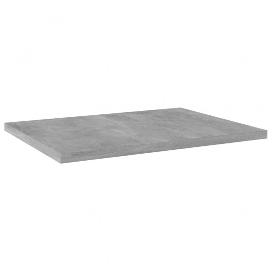 Knygų lentynos plokštės, 4vnt., betono pilkos, 40x30x1,5cm, MDP