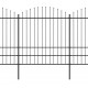 Sodo tvora su iečių viršug., juoda, (1,75-2)x11,9m, plienas