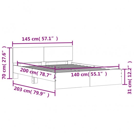 Kampinis stalas, betono pilka, 120x140x75cm, MDP, L formos