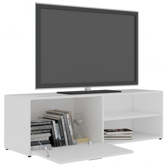 Televizoriaus spintelė, baltos spalvos, 120x34x37cm, MDP
