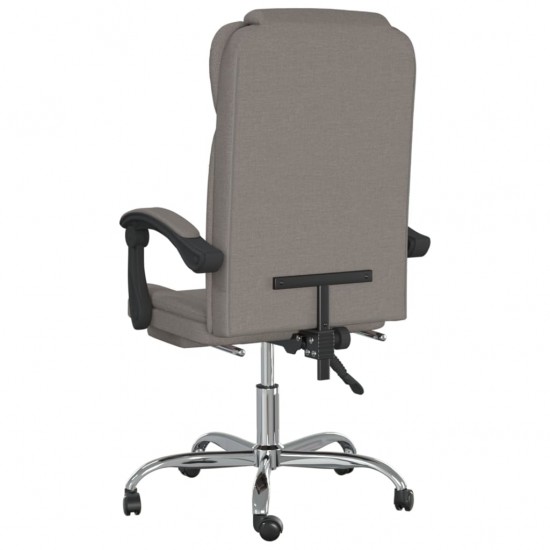 Atlošiama biuro kėdė, taupe spalvos, audinys